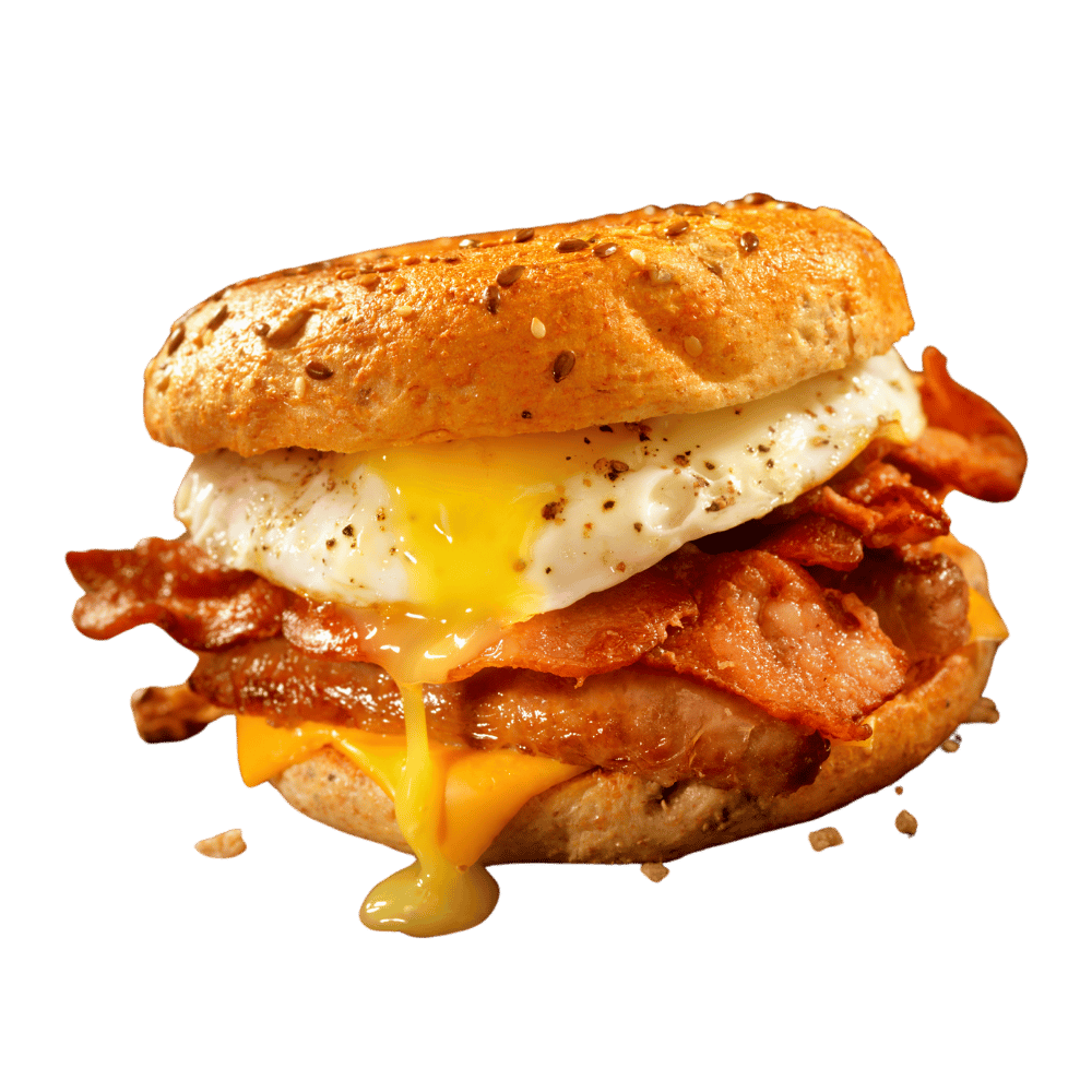 Fried Egg, Bacon & Cheese